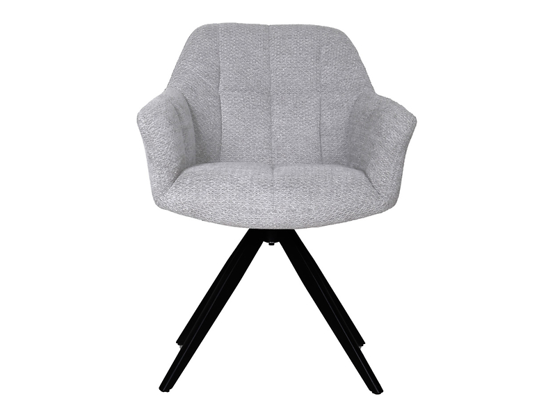Krzesło tapicerowane Chort obrotowe szare