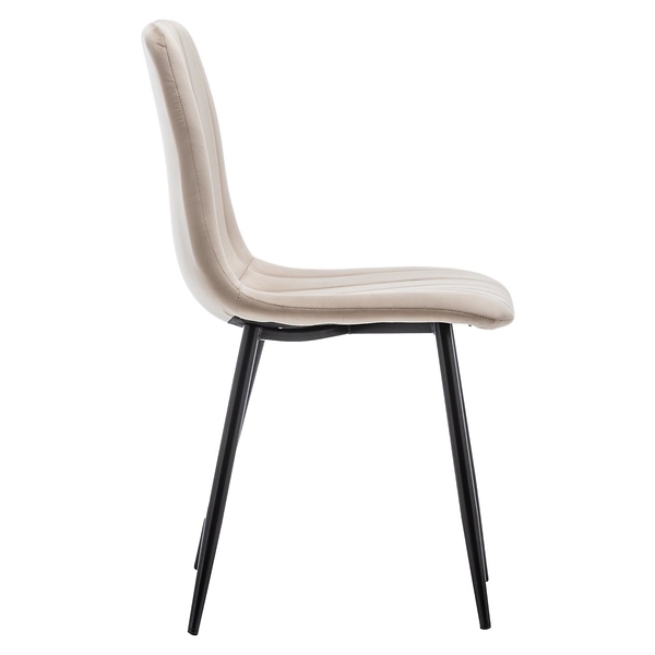 Krzesło Magnolia beżowe welur do salonu do jadalni do kuchni BEGRYF