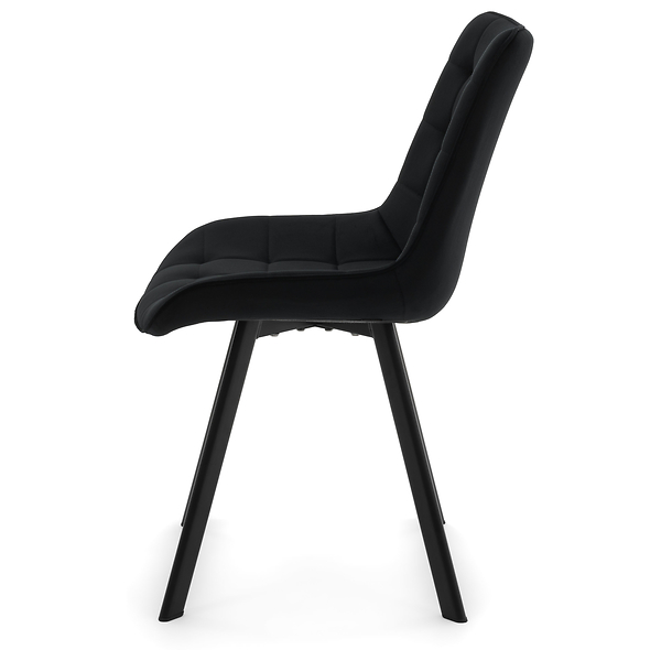 Krzesło Tapicerowane Welurowe Do Salonu Jadalni Zielone TORI