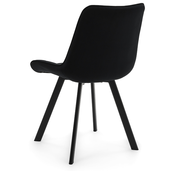 Krzesło Tapicerowane Welurowe Do Salonu Jadalni Zielone TORI