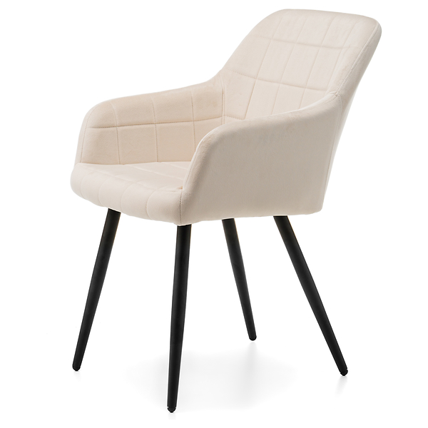 Krzesło tapicerowane ORTE zielony welur do salonu jadalni