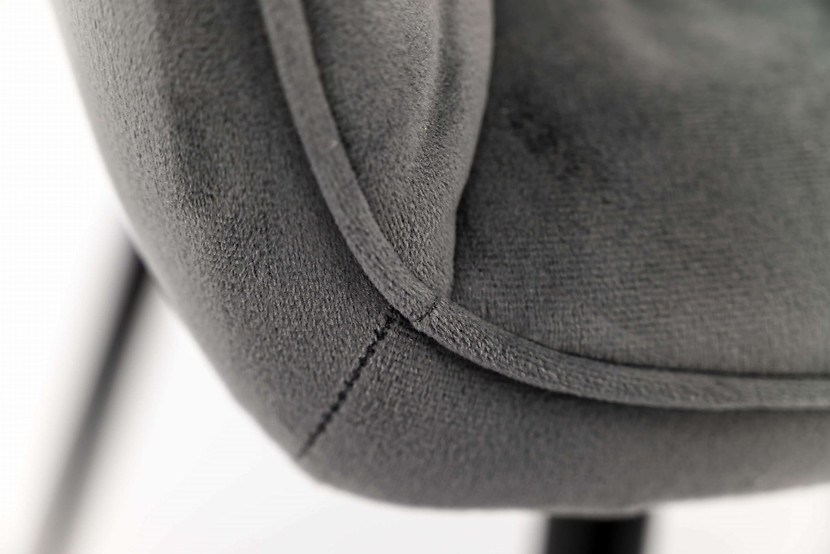 Krzesło tapicerowane DC-0084-3 beżowy welur 7 | czarne nogi