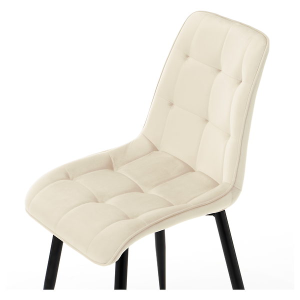 Krzesło tapicerowane welurowe CHIC velvet aksamit zielony