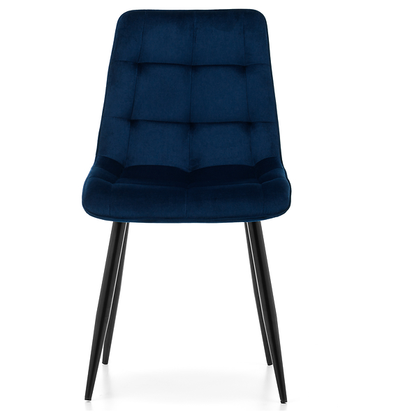 Krzesło tapicerowane welurowe CHIC velvet aksamit zielony