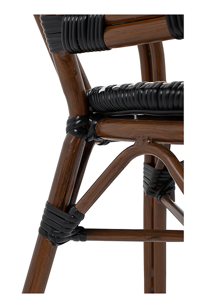 Krzesło CAFE PARIS brązowe rattan