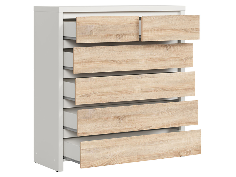 Komoda Kaspian 105 cm z 6 szufladami wenge