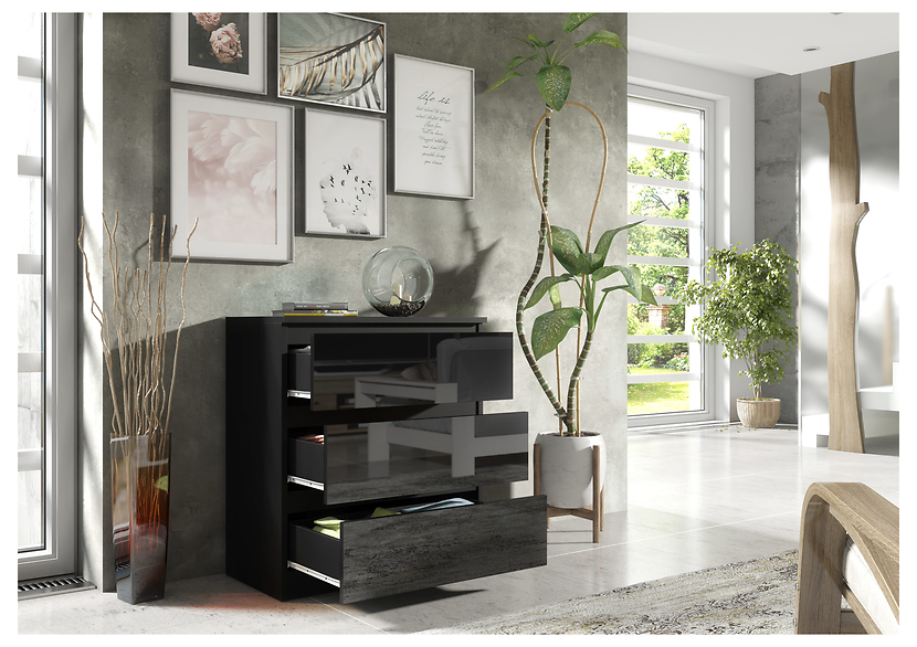 Komoda 3 szuflady kaszmir