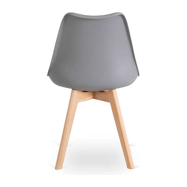 Krzesło Kuchenne Skandynawskie Szare Do Jadalni Kuchni Salonu Dąb SCANDI