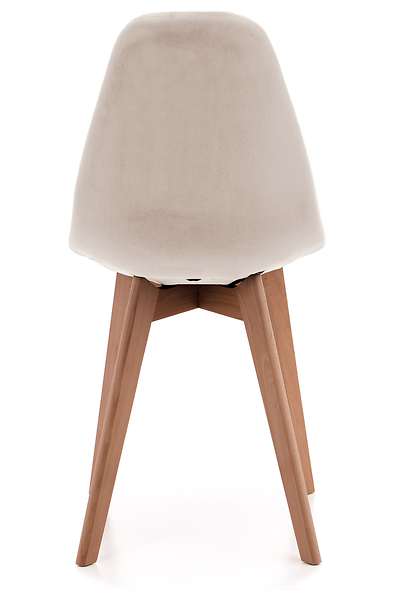 Krzesło tapicerowane skandynawskie welurowe VEGAS zielony