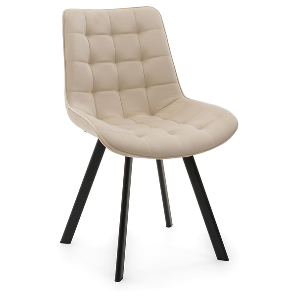 Krzesło Tapicerowane Welurowe Do Salonu Jadalni Zielone TORI