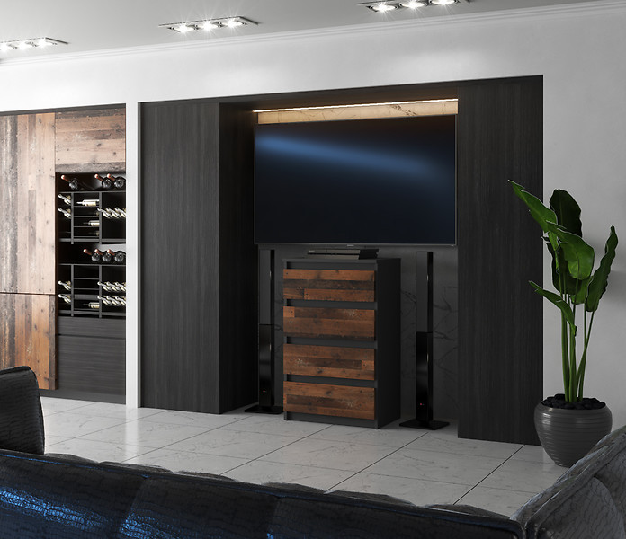 Komoda 4 szuflady 60cm hugo szafka do sypialni salonu szara