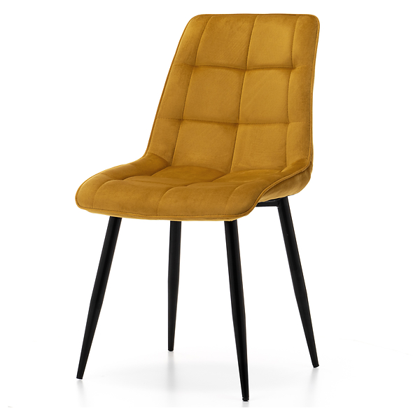 Krzesło tapicerowane welurowe CHIC velvet aksamit zielony