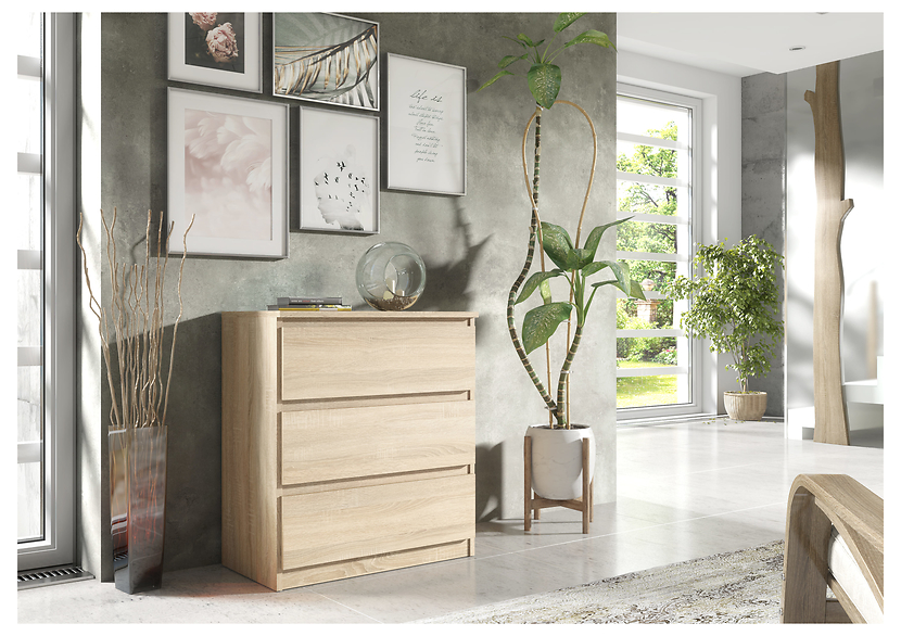 Komoda 3 szuflady kaszmir