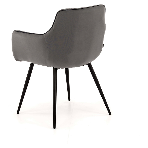 Krzesło tapicerowane DC-0084-3 beżowy welur 7 | czarne nogi