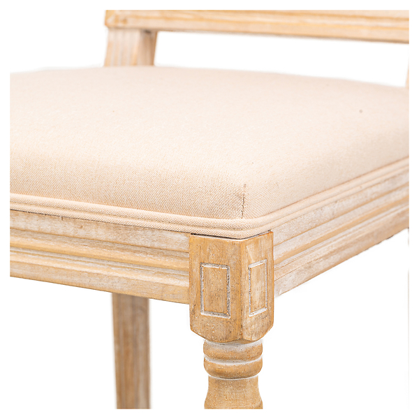 Zestaw 2 krzeseł drewno/plecionka ciemnoszara