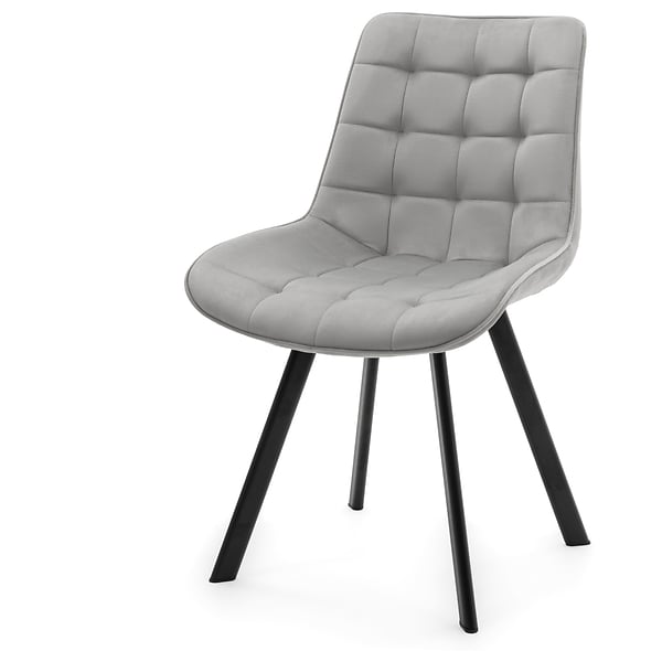 Krzesło Tapicerowane Welurowe Do Salonu Jadalni Zielone TORI