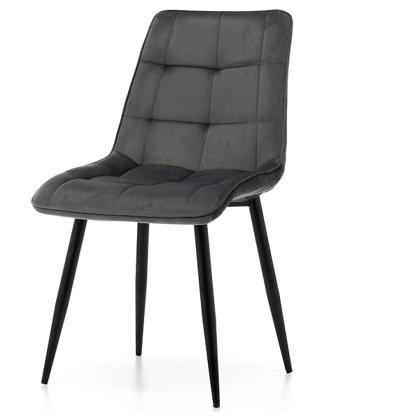 Krzesło tapicerowane welurowe CHIC velvet aksamit zielony