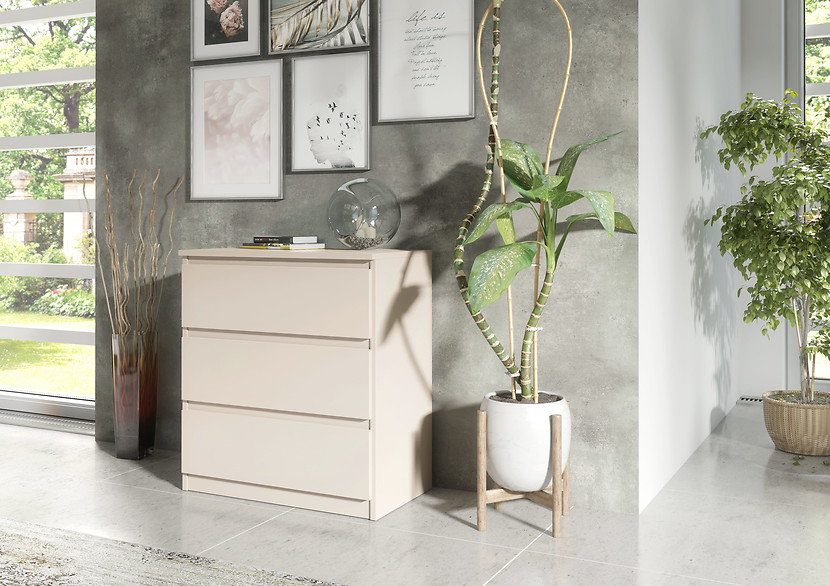 Komoda 3 szuflady kaszmir