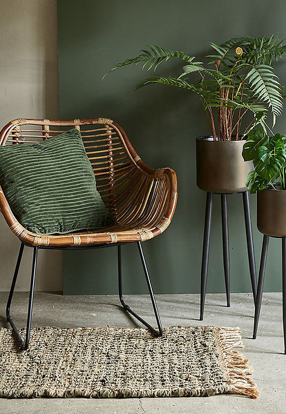 Zestaw 2 krzeseł z metalu i włókien