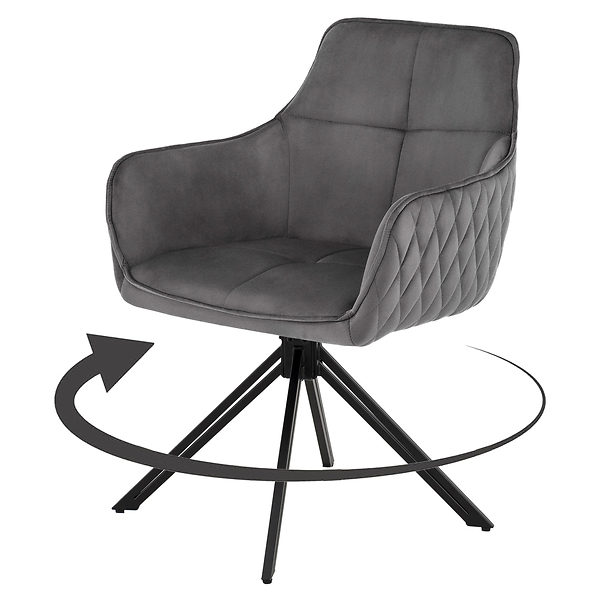 Krzesło obrotowe SC001 | Zielony | Welur 56 | Nogi czarne