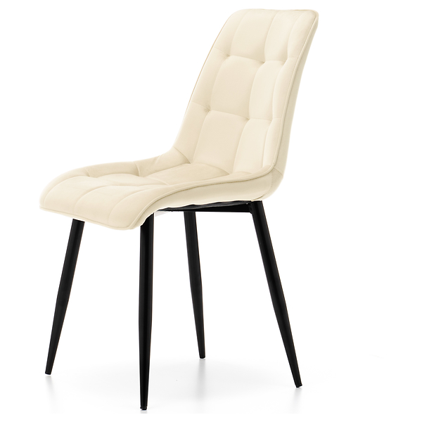 Krzesło tapicerowane welurowe CHIC velvet aksamit zielony