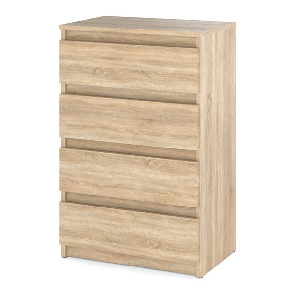 Komoda 4 szuflady 60cm hugo szafka do sypialni salonu szara