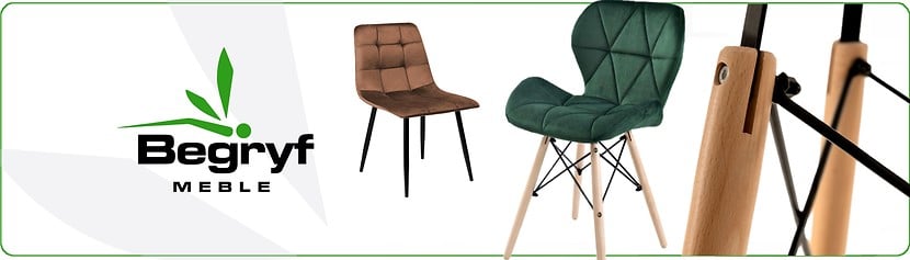 Krzesło Storczyk ciemno niebieskie welur do salonu do jadalni  Begryf