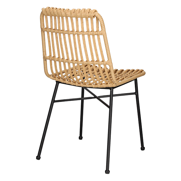 Zestaw 4 KRZESŁA Surabaya technorattan i stal profilowane