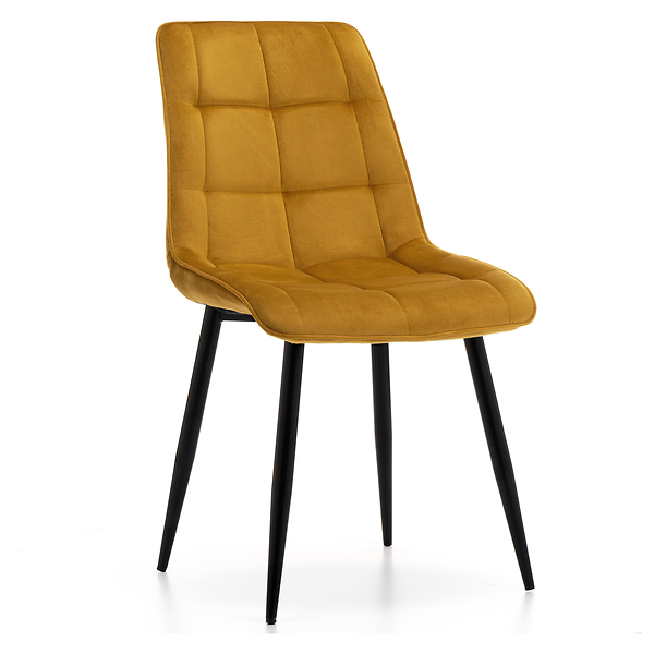 Krzesło tapicerowane welurowe CHIC velvet aksamit zielony