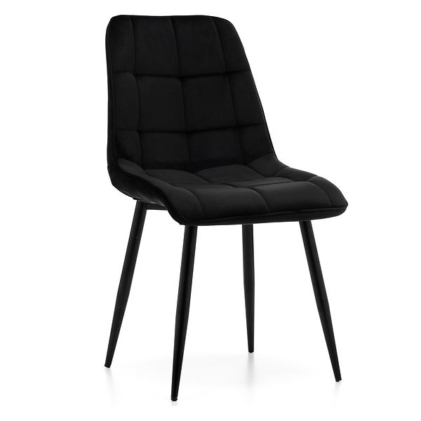 Krzesło tapicerowane welurowe CHIC velvet aksamit zielony