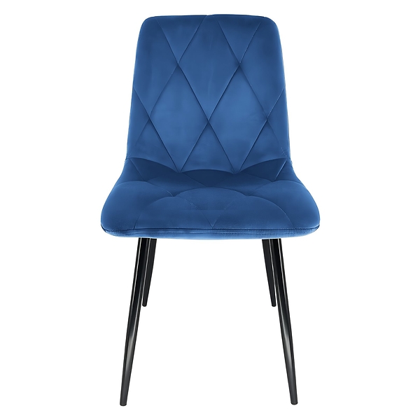 Krzesło Storczyk ciemno niebieskie welur do salonu do jadalni  Begryf