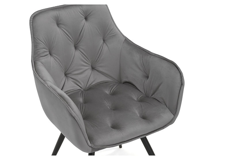 Krzesło obrotowe DC0084-3 | welur | szare