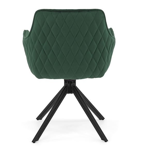 Krzesło obrotowe SC001 | Zielony | Welur 56 | Nogi czarne