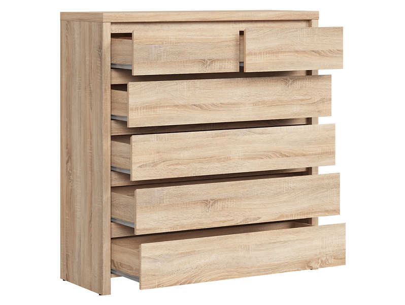 Komoda Kaspian 105 cm z 6 szufladami wenge