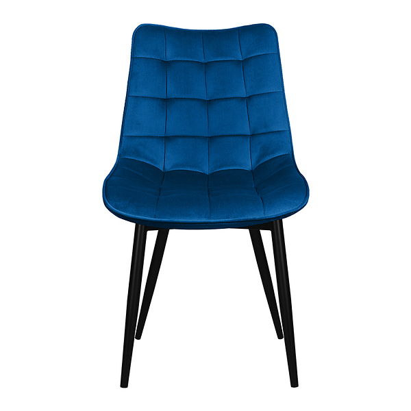 Krzesło tapicerowane welurowe pikowane do salonu jadalni