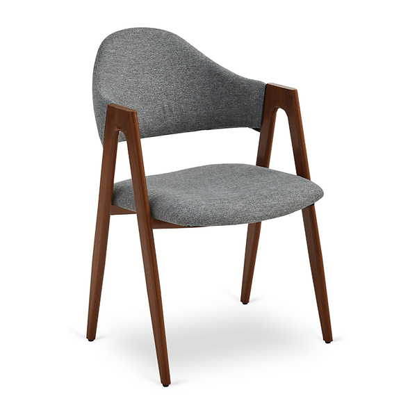 Krzesło Tapicerowane Kuchenne Skandynawskie Do Jadalni Salonu Popiel RUIZ