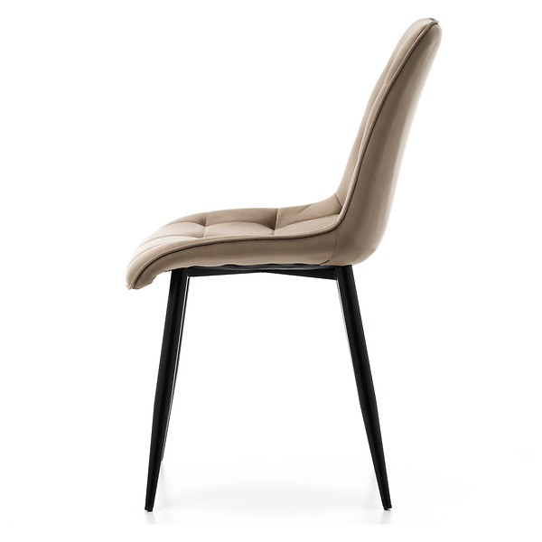 Krzesło tapicerowane welurowe CHIC velvet aksamit zielony