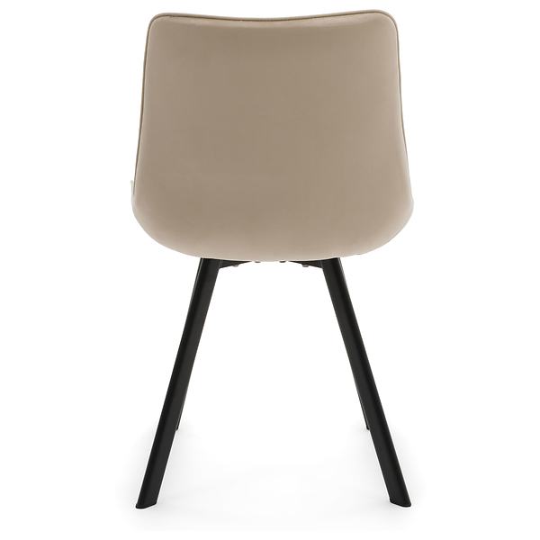 Krzesło Tapicerowane Welurowe Do Salonu Jadalni Zielone TORI