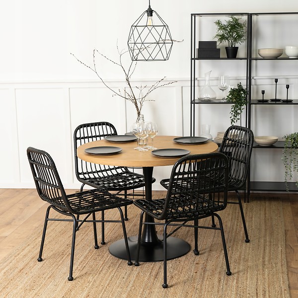 Krzesło Ogrodowe Rattanowe Skandynawskie Do Kuchni WALDI