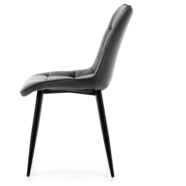 Krzesło tapicerowane welurowe CHIC velvet aksamit zielony