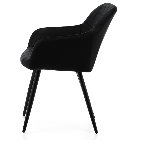 Krzesło tapicerowane ORTE zielony welur do salonu jadalni