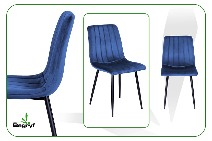 Krzesło Magnolia beżowe welur do salonu do jadalni do kuchni BEGRYF