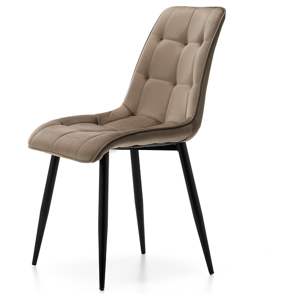 Krzesło tapicerowane welurowe CHIC velvet aksamit zielony