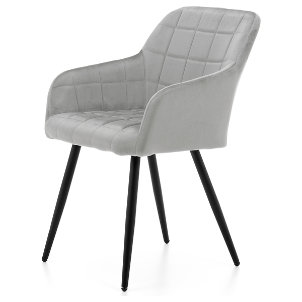 Krzesło tapicerowane ORTE zielony welur do salonu jadalni