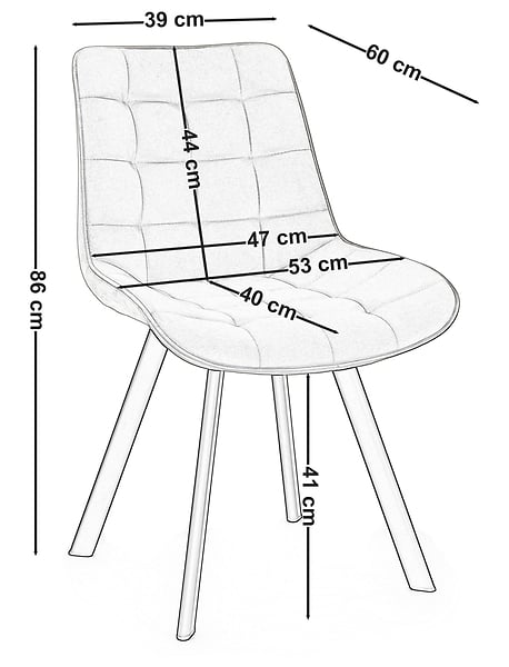 Krzesło Tapicerowane Welurowe Do Salonu Jadalni Zielone TORI