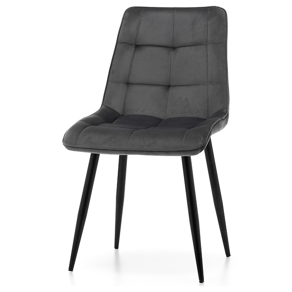 Krzesło tapicerowane welurowe CHIC velvet aksamit zielony