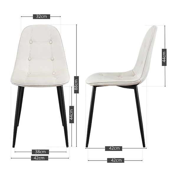 Krzesło tapicerowane czarne welurowe pikowane guziki do salonu