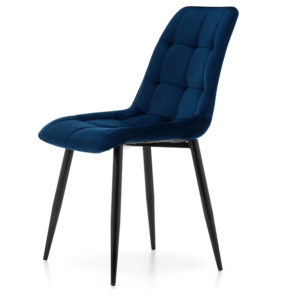 Krzesło tapicerowane welurowe CHIC velvet aksamit zielony