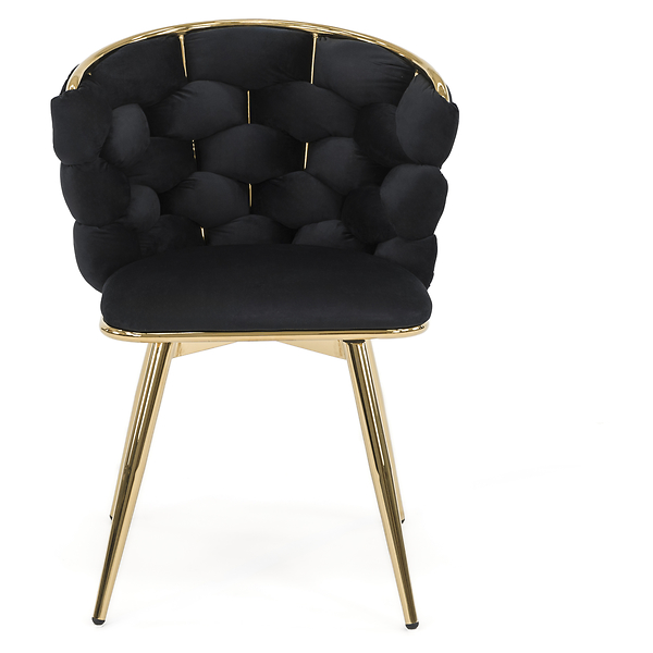 Krzesło obrotowe DC-3039 czarne 66 złote nogi