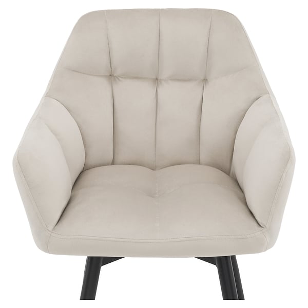 Krzesło obrotowe FREJA welur czarny noga czarna